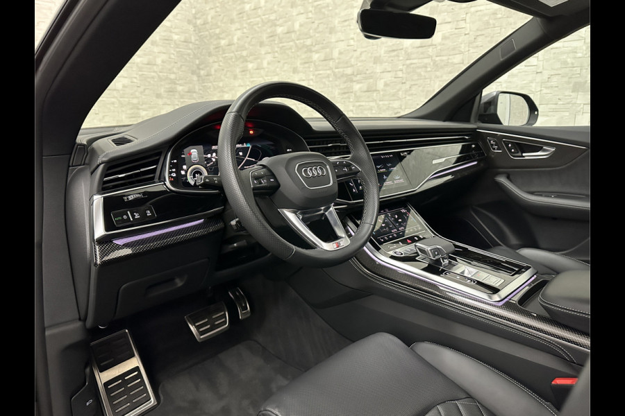 Audi Q8 60e 462PK Competition Plus | #RS-Seats | Carbon | B&O | 360 Camera | ACC | Panorama | Valcona Leder | 23" Audi Sport | Luchtvering | Keyless-Entry | Tour-Pakket | Lane & Side assist | Bovag Garantie.