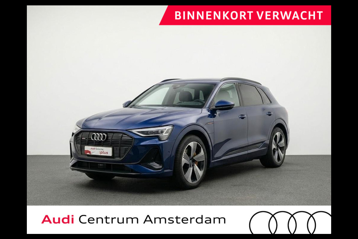 Audi e-tron 50 quattro S edition 71 kWh 313pk | Panoramadak | Adaptieve cruise controle | Lederen bekleding | Elektrisch verstelbare voorstoelen met geheugen | Head Up Display | Trekhaak