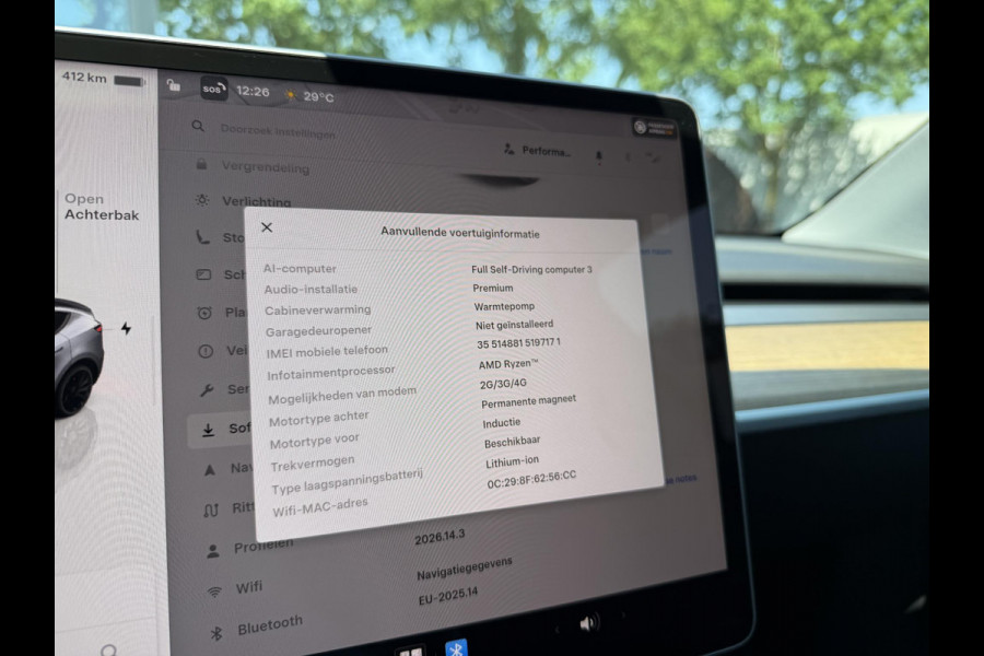 Tesla Model Y Performance AWD 75 kWh SOH 94% | AFNEEMBARE TREKHAAK| RESTERENDE ALGEMENE FABRIEKSGARANTIE TESLA T/M 03-2027 OF 80.000KM| ACCU + AANDRIJFLIJN T/M 03-2031/ 192.000KM| RIJKLAAR GELEVERD