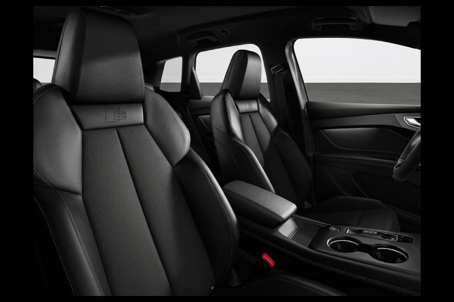 Audi Q4 e-tron S edition 82 KWh 286 pk | Optiekpakket zwart-glanzend | Privacy glas | Trekhaak | Leder/stof interieur |