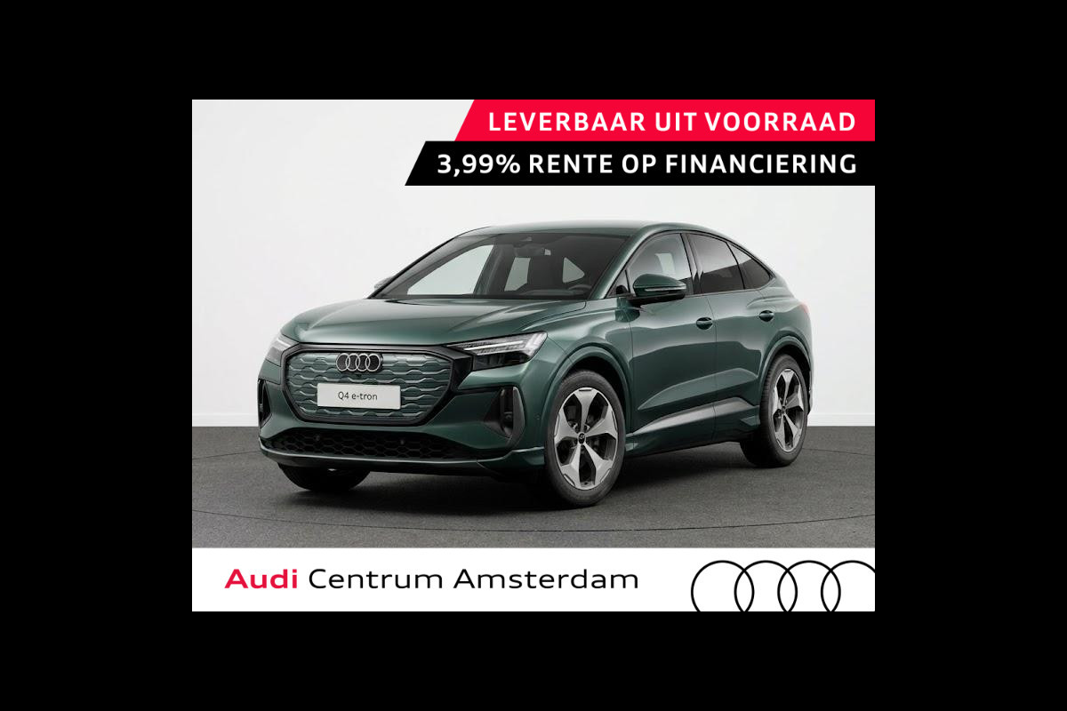 Audi Q4 Sportback e-tron S-edition Quattro 82 KWh 340 pk | Techniekpakket Pro | Glazen panoramadak | elektrische stoelen |  head-up display |
