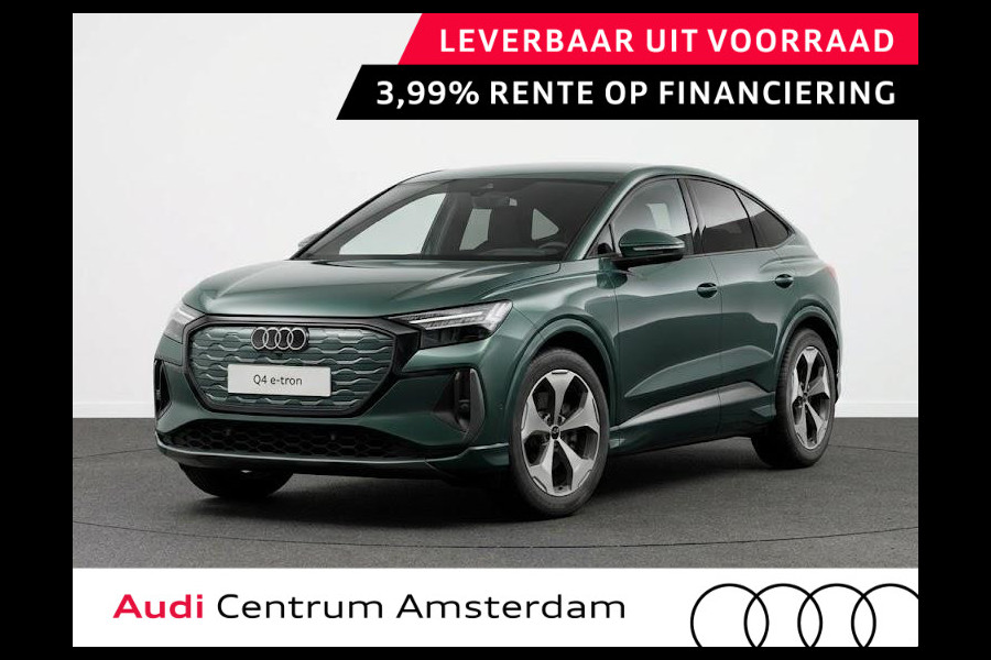 Audi Q4 Sportback e-tron S-edition Quattro 82 KWh 340 pk | Techniekpakket Pro | Glazen panoramadak | elektrische stoelen |  head-up display |