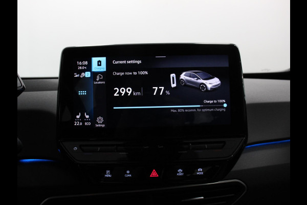 Volkswagen ID.3 First 58 kWh Navigatie Apple Carplay/Android Auto Adaptive Cruise Control Parkeersensoren Stoel- en stuurverwarming Lichtmetalen velgen Climate Control
