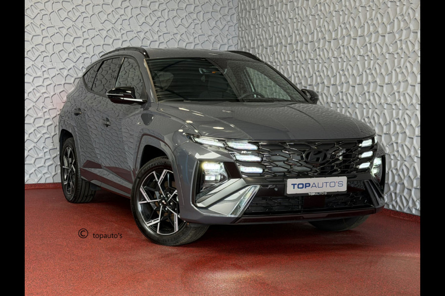 Hyundai Tucson ONGEBRUIKTE AUTO 1.6 T-GDI PHEV N-LINE CAMERA ELEK.KLEP ELEK.STOEL/GEHEUG.VERW/GEKOELD SUBWFR 19''LMV ZWARTE HEMEL STUURVERW. PLUG IN HYBRIDE