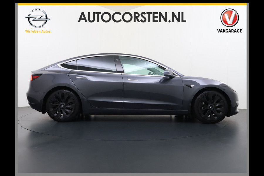 Tesla Model 3 Long Range AWD 75kWh 463PK Full Self Driving Ivoor Interieur All-Season banden Privacy Glas Premium Audio Panoramadak Navi Camer SOH 82% Lmv Leder Memory Elek.Stoelen Achterbank+Stoelverwarming Keyless Wifi Origineel Nederlandse Particuliere Auto Fabrieksgarantie op Accu en motor tot 25-3-2027/192.000KM