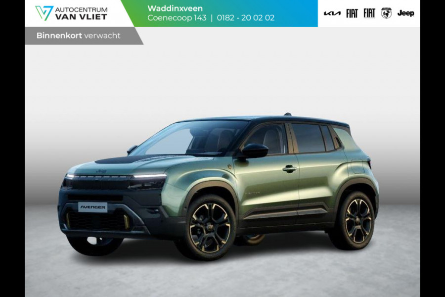 Jeep Avenger 1.2 4xe 85th Anniversary | Schuif/Kanteldak | Adapt. Cruise | Winter Pack | Convenience Pack | Elektr. A-Klep | Forest Green