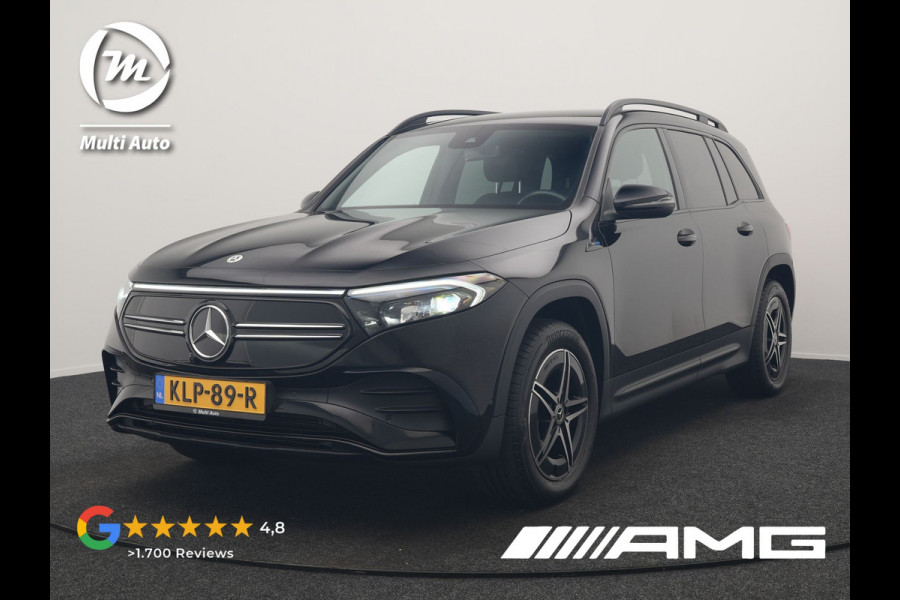 Mercedes-Benz EQB 300 4MATIC AMG Line 69,7 kWh 228pk Dealer O.H. | Trekhaak Af Fabriek | Camera | MBUX Widescreen Navi | Alcantara Sportstoelen Verwarmd | Sfeerverlichting | Night Pakket | Cruise Control | Virtual | DAB |
