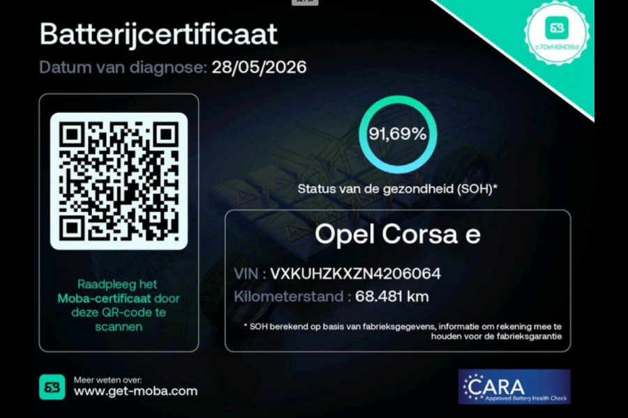 Opel CORSA-E Edition 50 kWh 92% CARPLAY|Rijassistent|Cruise controle