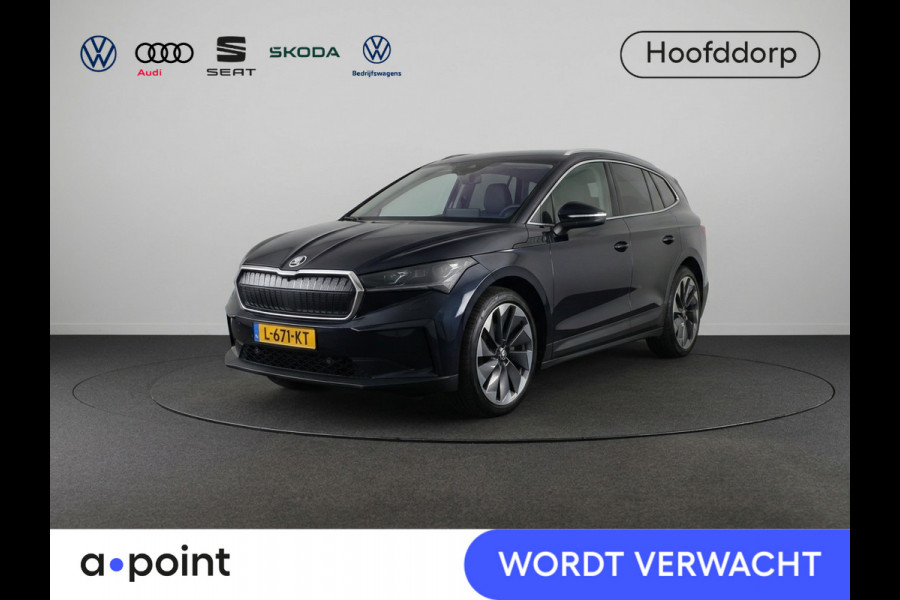 Škoda ENYAQ iV 60 180 pk | SOH 93,53% | Navigatie | Parkeersensoren | Achteruitrijcamera | Lederen bekleding | Matrix LED koplampen | Autom. airco (3 zones) | Stoelverwarming |