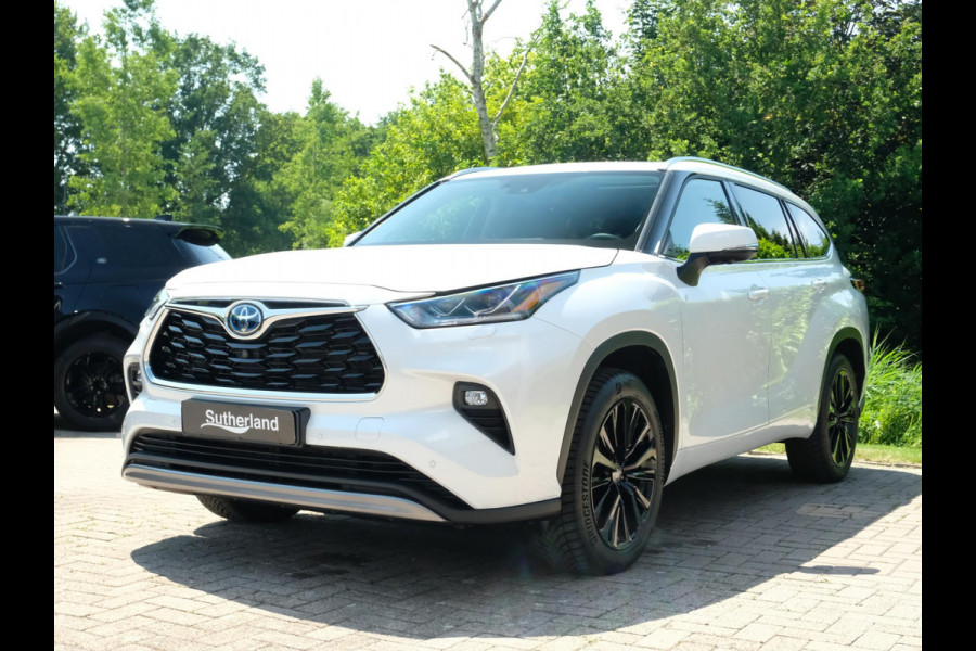 Toyota highlander 2.5 AWD Hybrid Premium 247 PK | 7 Persoons | Panoramadak | 360 graden camera | JBL audio | Head up Display | Stoelverwarming | Achterbank verwarmd | 2 Sets wielen