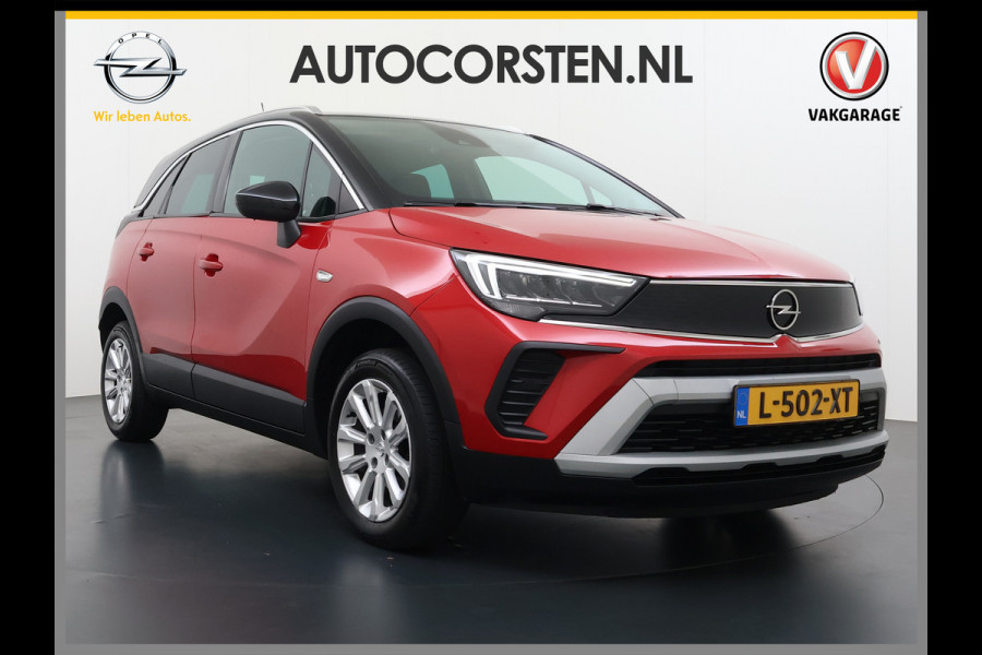 Opel Crossland 1.2T 131PK Automaat Stoel+Stuurverwarming AGR-Comfort Stoel 360°Camera Apple Carplay Android Auto Navi EccElegance Cruise Control Pdc Isofix DAB Bluetooth Lane Assist Led Lmv Regen-Lichtsensor