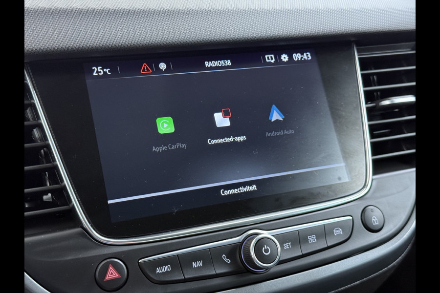Opel Crossland 1.2T 131PK Automaat Stoel+Stuurverwarming AGR-Comfort Stoel 360°Camera Apple Carplay Android Auto Navi EccElegance Cruise Control Pdc Isofix DAB Bluetooth Lane Assist Led Lmv Regen-Lichtsensor