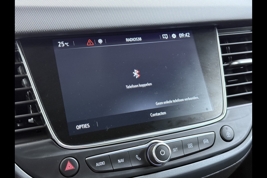 Opel Crossland 1.2T 131PK Automaat Stoel+Stuurverwarming AGR-Comfort Stoel 360°Camera Apple Carplay Android Auto Navi EccElegance Cruise Control Pdc Isofix DAB Bluetooth Lane Assist Led Lmv Regen-Lichtsensor