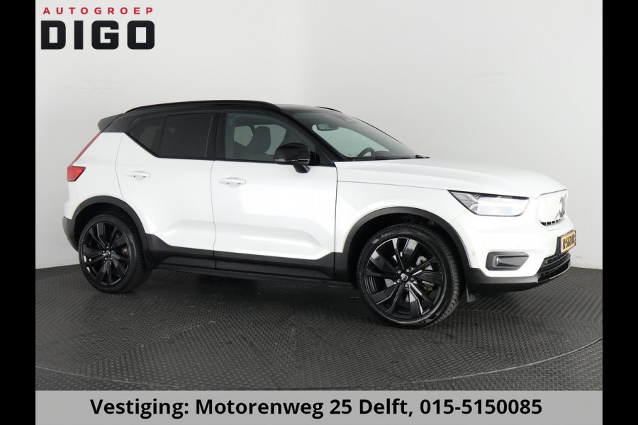 Volvo XC40 RECHARGE TWIN PRO AWD SOD ACCU 93% GARANTIE 9-2031 SCHUIF/ PANORAMADAK. WARMTEPOMP. DIGITAAL DASHBOARD.