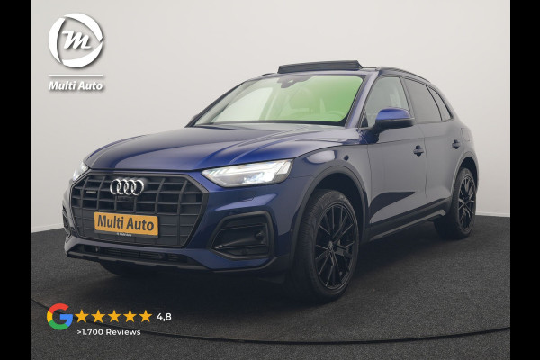 Audi Q5 50 TFSI e Advanced edition PHEV 300pk Dealer O.H. | Panodak | Head Up | Adaptive Cruise | 360 Camera | Bang & Olufsen | Matrix LED | Lederen Comfortstoelen Memory & Verwarmd | Keyless | Apple Carplay | Navigatie | DAB | Plug In Hybrid |