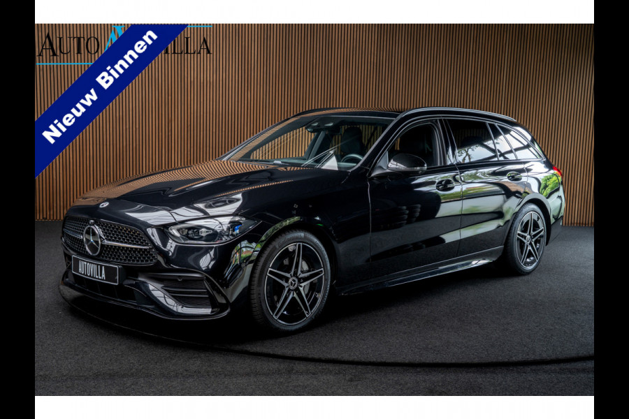 Mercedes-Benz C-Klasse Estate 180 AMG Pano Leder Matrix LED 360 Navi Elektr. trekhaak Memory Stoelverwarming Elektr. trekhaak PTS LM velgen