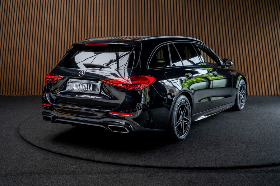 Mercedes-Benz C-Klasse Estate 180 AMG Pano Leder Matrix LED 360 Navi Elektr. trekhaak Memory Stoelverwarming Elektr. trekhaak PTS LM velgen