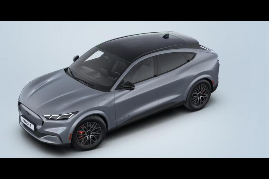 Ford Mustang Mach-E Extended Premium RWD 88 kWh | VOORRAAD | Glacier Grey | Panoramadak | Elektrische achterklep | Bang&Olufsen