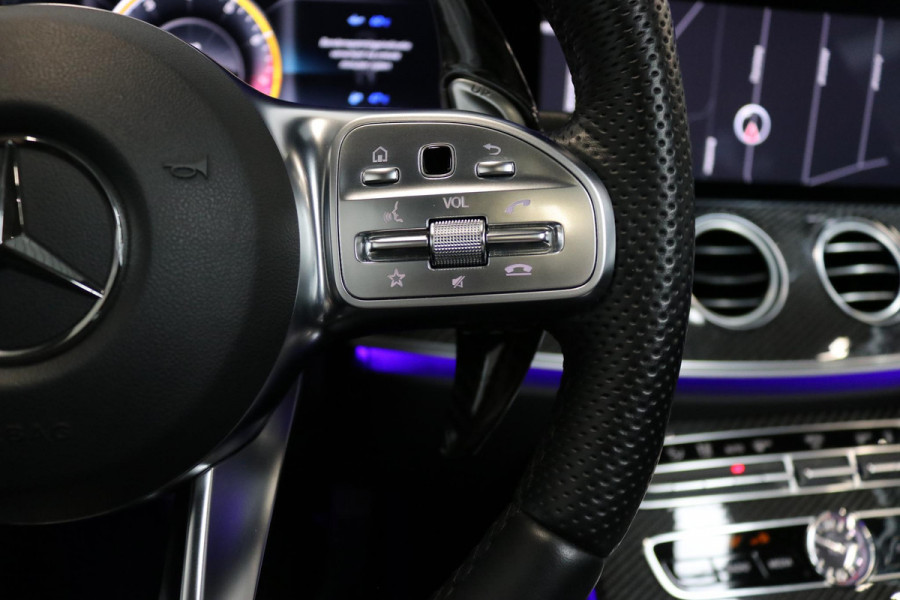 Mercedes-Benz E-Klasse Estate AMG 63 S 4MATIC+ | KERAMISCHE REMMEN | HUD | PANO | STOELVERW + VENTILATIE | AIR BODY CONTROL | SOFT CLOSE | CARBON | VOL OPTIES!
