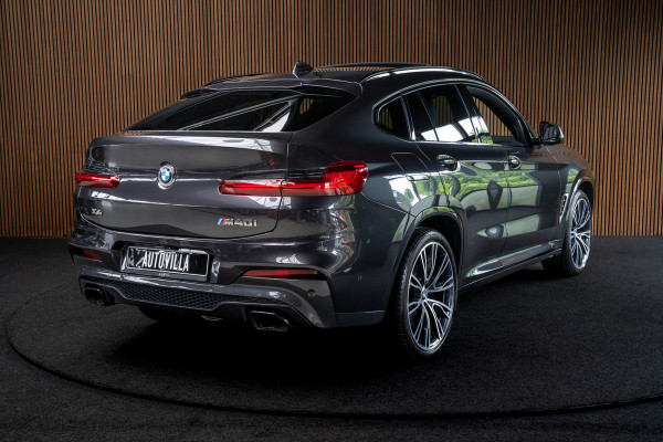 BMW X4 M40i HUD Panodak 360° Harman K Leer ACC Navi Keyless Entry & Go Elektr. uitklapbare trekhaak Elektr. bedienbare achterklep Memory seats Climate voor & achter PDC Zwarte hemelbekleding 21 inch LM v