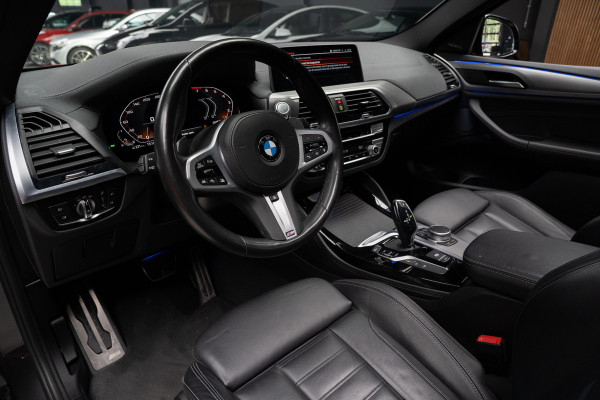 BMW X4 M40i HUD Panodak 360° Harman K Leer ACC Navi Keyless Entry & Go Elektr. uitklapbare trekhaak Elektr. bedienbare achterklep Memory seats Climate voor & achter PDC Zwarte hemelbekleding 21 inch LM v