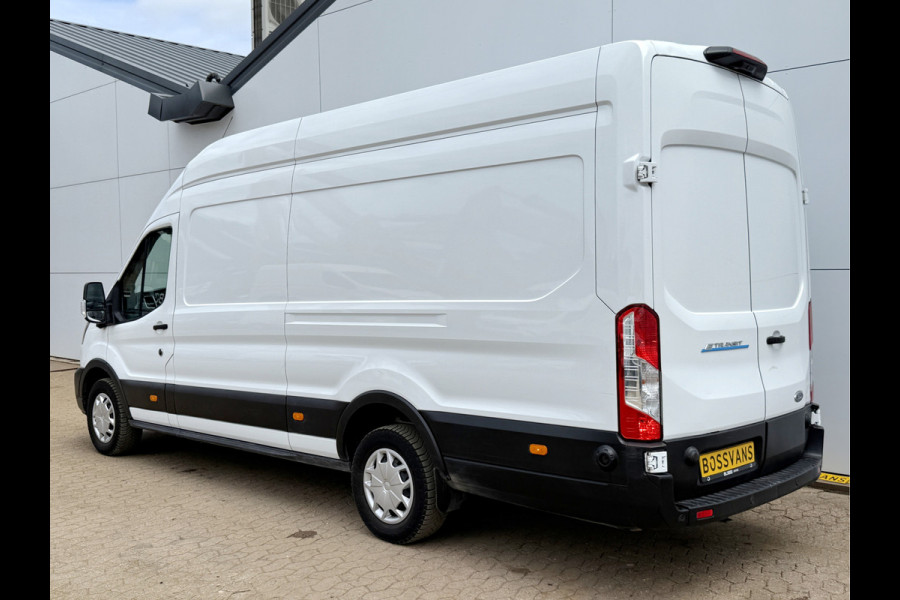 Ford E-Transit 68kWh 184PK L4H3 317km WLTP 96,5% (SOH) BEV Snelladen Carplay Climate control Cruise control Navigatie 360° camera Stoelverwarming Parkeersensoren v+a