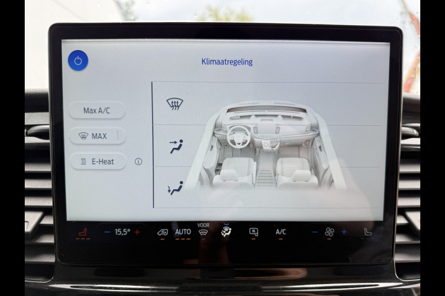 Ford E-Transit 68kWh 184PK L4H3 317km WLTP 96,5% (SOH) BEV Snelladen Carplay Climate control Cruise control Navigatie 360° camera Stoelverwarming Parkeersensoren v+a