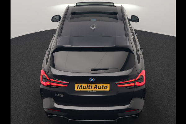 BMW iX3 M Sport 80 kWh 286pk Dealer O.H | Trekhaak Af Fabriek | Panodak | Laser LED | Head Up | Adaptive Cruise | 360 Camera | Lederen Sportstoelen Memory & Verwarmd | Harman / Kardon | Pilot Assist | Keyless | Blis | Apple Carplay | Navigatie | Virtual | DAB |