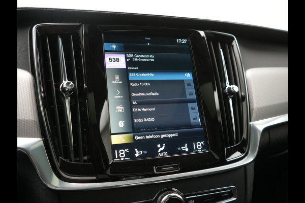 Volvo V90 T8 AWD Inscription PHEV 394pk Dealer O.H. | Trekhaak Af Fabriek | Panodak | Adaptive Cruise | Harman / Kardon | Head Up | Camera | Lederen Sportstoelen Massage & Ventilatie & Memory | Apple Carplay | Stuur Verwarmd | Blis | Plug In Hybrid |