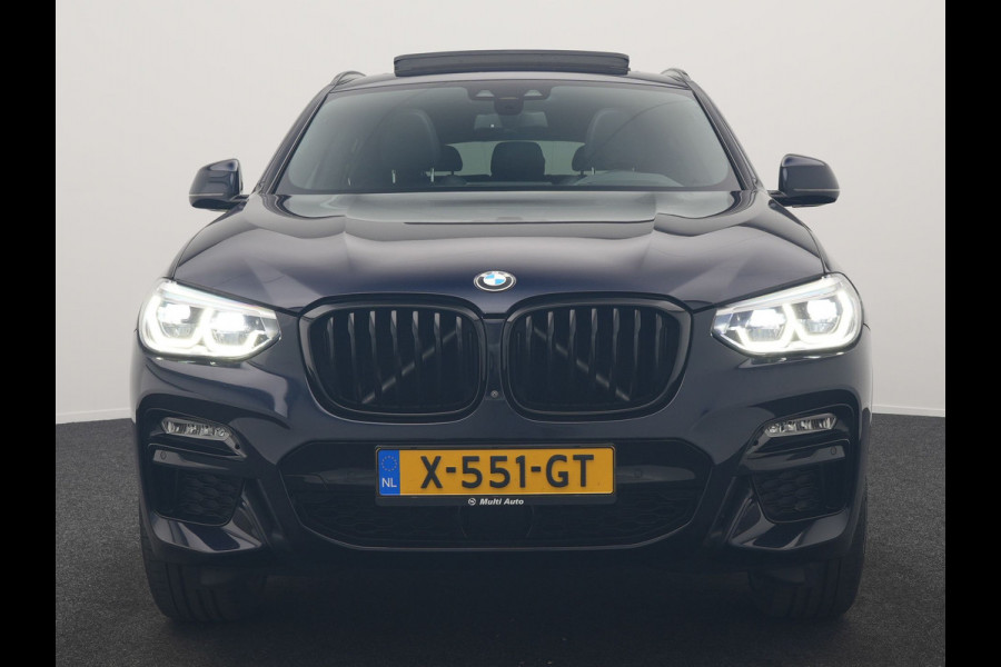 BMW X4 M40i M Sport 354pk | Trekhaak Af Fabriek | Panodak | Head Up | Adaptive Cruise | 360 Camera | Adaptief Onderstel | Lederen Sportstoelen Memory & Verwarmd | 21"L.M | Keyless | Blis | Sfeerverlichting | Apple Carplay |