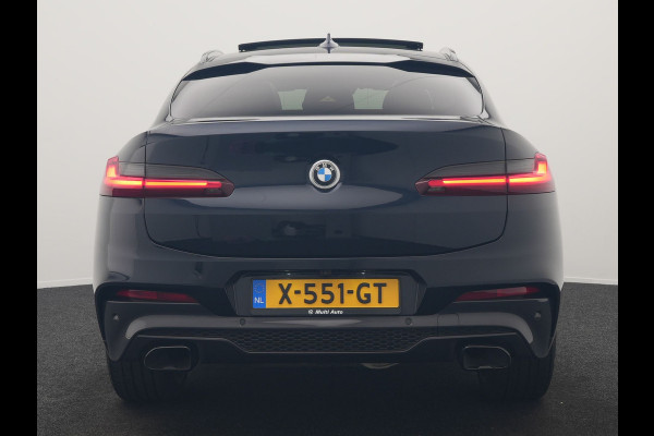 BMW X4 M40i M Sport 354pk | Trekhaak Af Fabriek | Panodak | Head Up | Adaptive Cruise | 360 Camera | Adaptief Onderstel | Lederen Sportstoelen Memory & Verwarmd | 21"L.M | Keyless | Blis | Sfeerverlichting | Apple Carplay |