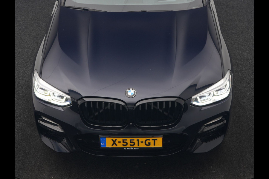 BMW X4 M40i M Sport 354pk | Trekhaak Af Fabriek | Panodak | Head Up | Adaptive Cruise | 360 Camera | Adaptief Onderstel | Lederen Sportstoelen Memory & Verwarmd | 21"L.M | Keyless | Blis | Sfeerverlichting | Apple Carplay |