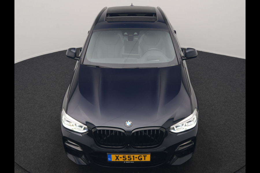 BMW X4 M40i M Sport 354pk | Trekhaak Af Fabriek | Panodak | Head Up | Adaptive Cruise | 360 Camera | Adaptief Onderstel | Lederen Sportstoelen Memory & Verwarmd | 21"L.M | Keyless | Blis | Sfeerverlichting | Apple Carplay |