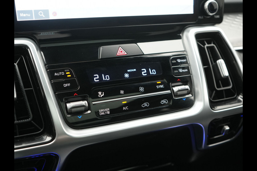 Kia Sorento 1.6 T-GDI 4WD ExecutiveLine PHEV 265pk Dealer O.H. | Trekhaak Afn. | Panodak | Adaptive Cruise | Head Up | 360 Camera | Bose Audio | Luxe Lederen Comfortstoelen Memory & Ventilatie | Stoelen & Stuur Verwarmd | Blis | Keyless | Plug In Hybrid