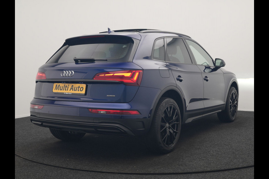 Audi Q5 50 TFSI e Advanced edition PHEV 300pk Dealer O.H. | Panodak | Head Up | Adaptive Cruise | 360 Camera | Bang & Olufsen | Matrix LED | Lederen Comfortstoelen Memory & Verwarmd | Keyless | Apple Carplay | Navigatie | DAB | Plug In Hybrid |