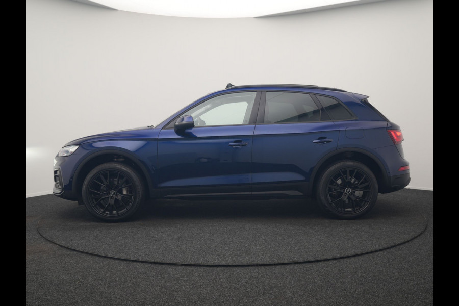 Audi Q5 50 TFSI e Advanced edition PHEV 300pk Dealer O.H. | Panodak | Head Up | Adaptive Cruise | 360 Camera | Bang & Olufsen | Matrix LED | Lederen Comfortstoelen Memory & Verwarmd | Keyless | Apple Carplay | Navigatie | DAB | Plug In Hybrid |