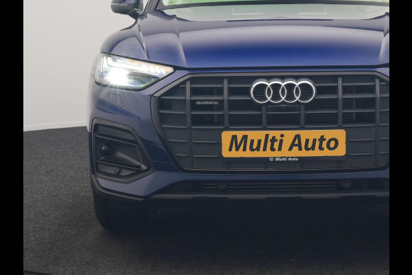 Audi Q5 50 TFSI e Advanced edition PHEV 300pk Dealer O.H. | Panodak | Head Up | Adaptive Cruise | 360 Camera | Bang & Olufsen | Matrix LED | Lederen Comfortstoelen Memory & Verwarmd | Keyless | Apple Carplay | Navigatie | DAB | Plug In Hybrid |
