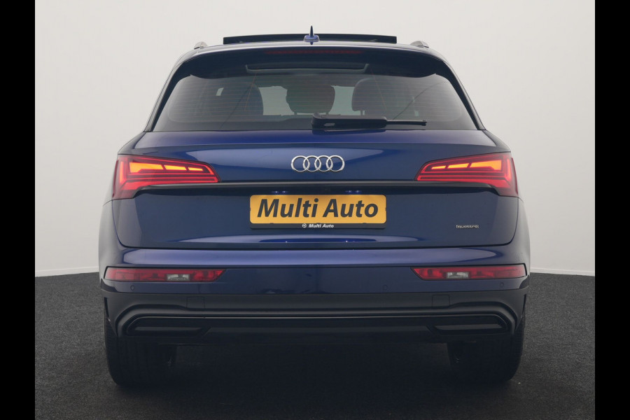 Audi Q5 50 TFSI e Advanced edition PHEV 300pk Dealer O.H. | Panodak | Head Up | Adaptive Cruise | 360 Camera | Bang & Olufsen | Matrix LED | Lederen Comfortstoelen Memory & Verwarmd | Keyless | Apple Carplay | Navigatie | DAB | Plug In Hybrid |