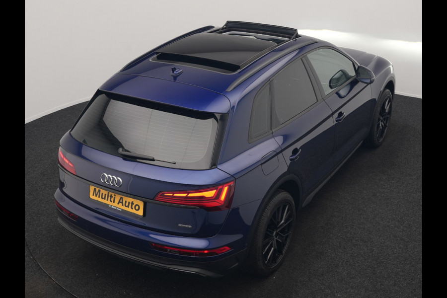 Audi Q5 50 TFSI e Advanced edition PHEV 300pk Dealer O.H. | Panodak | Head Up | Adaptive Cruise | 360 Camera | Bang & Olufsen | Matrix LED | Lederen Comfortstoelen Memory & Verwarmd | Keyless | Apple Carplay | Navigatie | DAB | Plug In Hybrid |