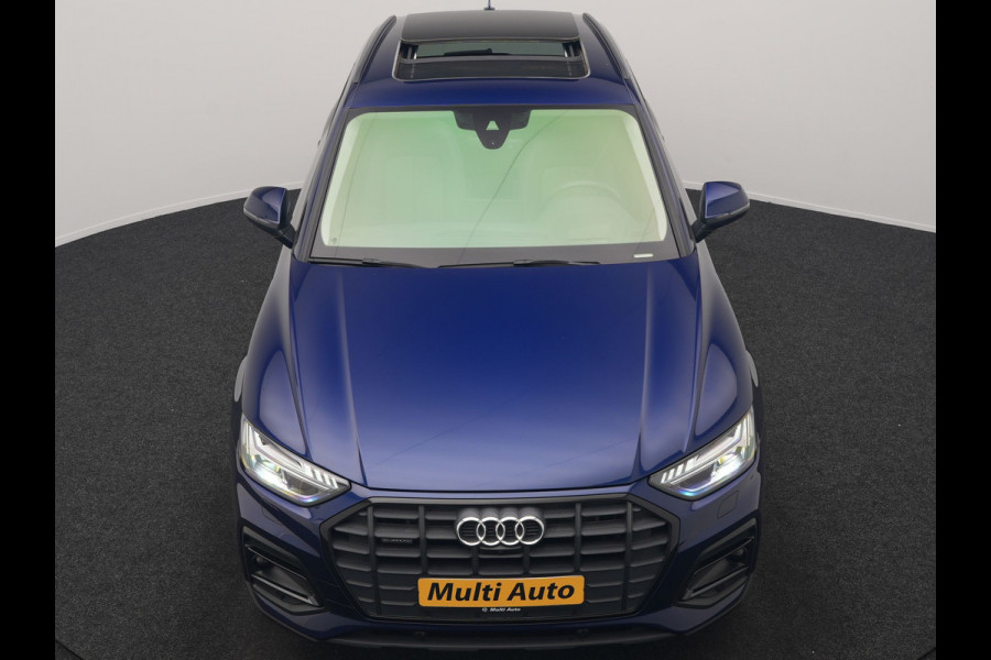 Audi Q5 50 TFSI e Advanced edition PHEV 300pk Dealer O.H. | Panodak | Head Up | Adaptive Cruise | 360 Camera | Bang & Olufsen | Matrix LED | Lederen Comfortstoelen Memory & Verwarmd | Keyless | Apple Carplay | Navigatie | DAB | Plug In Hybrid |