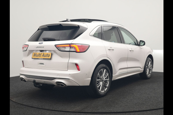 Ford Kuga 2.5 Vignale PHEV 225pk Dealer O.H. | Trekhaak Afn. | Panodak | Adaptive Cruise | Head Up | 360 Camera | Bang & Olufsen | Lederen Sportstoelen Memory & Verwarmd | Keyless | Achterbank Verwarmd | Blis | Stuur Verwarmd | Navigatie | DAB | Plug In Hybrid |