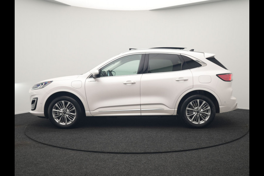 Ford Kuga 2.5 Vignale PHEV 225pk Dealer O.H. | Trekhaak Afn. | Panodak | Adaptive Cruise | Head Up | 360 Camera | Bang & Olufsen | Lederen Sportstoelen Memory & Verwarmd | Keyless | Achterbank Verwarmd | Blis | Stuur Verwarmd | Navigatie | DAB | Plug In Hybrid |