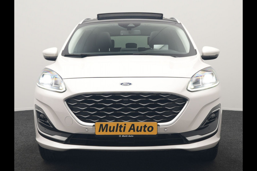 Ford Kuga 2.5 Vignale PHEV 225pk Dealer O.H. | Trekhaak Afn. | Panodak | Adaptive Cruise | Head Up | 360 Camera | Bang & Olufsen | Lederen Sportstoelen Memory & Verwarmd | Keyless | Achterbank Verwarmd | Blis | Stuur Verwarmd | Navigatie | DAB | Plug In Hybrid |