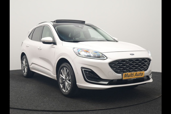 Ford Kuga 2.5 Vignale PHEV 225pk Dealer O.H. | Trekhaak Afn. | Panodak | Adaptive Cruise | Head Up | 360 Camera | Bang & Olufsen | Lederen Sportstoelen Memory & Verwarmd | Keyless | Achterbank Verwarmd | Blis | Stuur Verwarmd | Navigatie | DAB | Plug In Hybrid |