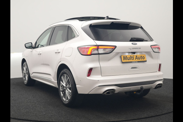 Ford Kuga 2.5 Vignale PHEV 225pk Dealer O.H. | Trekhaak Afn. | Panodak | Adaptive Cruise | Head Up | 360 Camera | Bang & Olufsen | Lederen Sportstoelen Memory & Verwarmd | Keyless | Achterbank Verwarmd | Blis | Stuur Verwarmd | Navigatie | DAB | Plug In Hybrid |