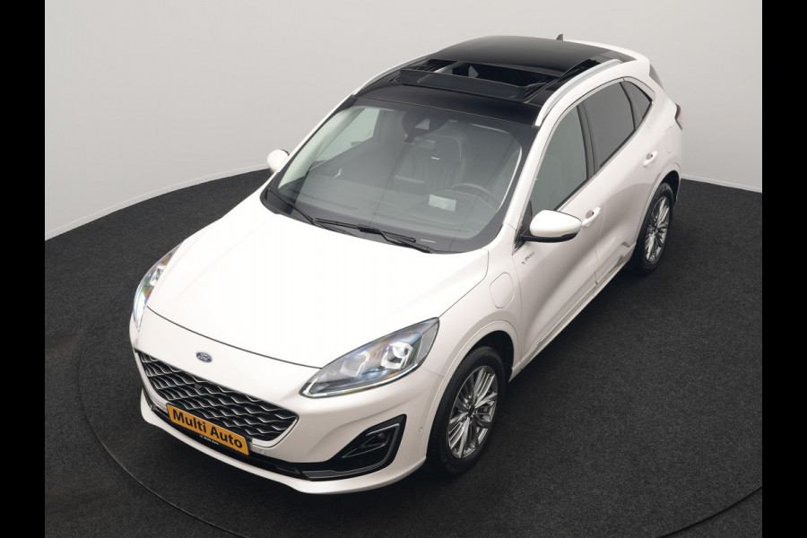 Ford Kuga 2.5 Vignale PHEV 225pk Dealer O.H. | Trekhaak Afn. | Panodak | Adaptive Cruise | Head Up | 360 Camera | Bang & Olufsen | Lederen Sportstoelen Memory & Verwarmd | Keyless | Achterbank Verwarmd | Blis | Stuur Verwarmd | Navigatie | DAB | Plug In Hybrid |
