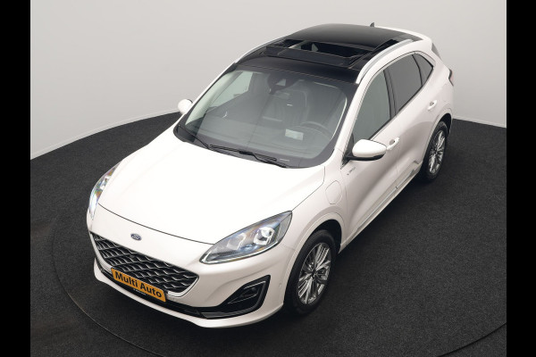 Ford Kuga 2.5 Vignale PHEV 225pk Dealer O.H. | Trekhaak Afn. | Panodak | Adaptive Cruise | Head Up | 360 Camera | Bang & Olufsen | Lederen Sportstoelen Memory & Verwarmd | Keyless | Achterbank Verwarmd | Blis | Stuur Verwarmd | Navigatie | DAB | Plug In Hybrid |