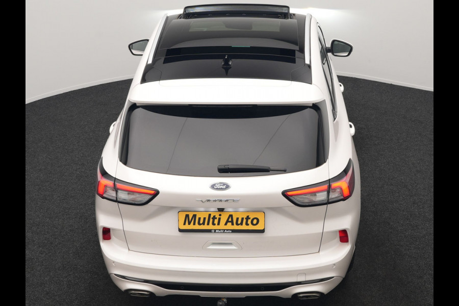 Ford Kuga 2.5 Vignale PHEV 225pk Dealer O.H. | Trekhaak Afn. | Panodak | Adaptive Cruise | Head Up | 360 Camera | Bang & Olufsen | Lederen Sportstoelen Memory & Verwarmd | Keyless | Achterbank Verwarmd | Blis | Stuur Verwarmd | Navigatie | DAB | Plug In Hybrid |