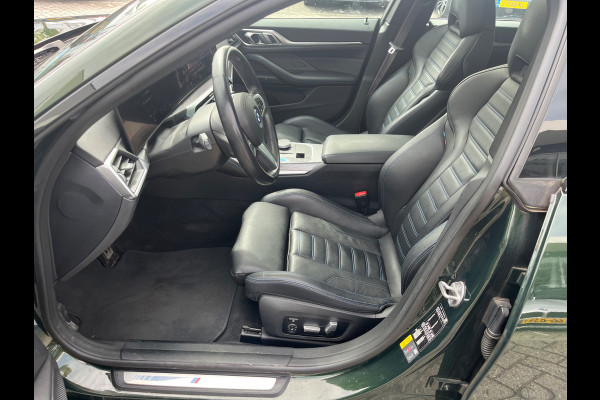 BMW i4 eDrive40 High Executive 84 kWh / SoH 99% / Trekhaak / Schuifdak / Camera / Head-up / Leder / 19'' / CarPlay / Stoelverwarming / Sfeerverlichting / Dodehoek / ACC