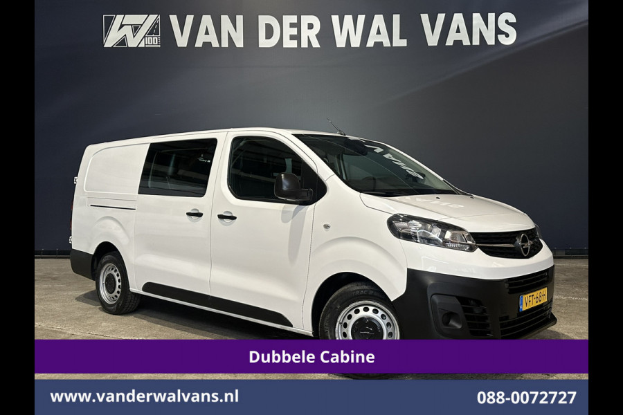 Opel Vivaro 2.0 CDTI 123pk L3H1 Dubbele Cabine Euro6 Airco | 6-Zits | Camera | Cruisecontrol 2500kg Trekhaak, Parkeersensoren